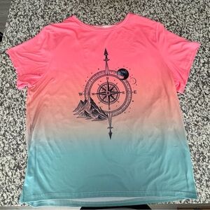 Gradient Compass Graphic Tee